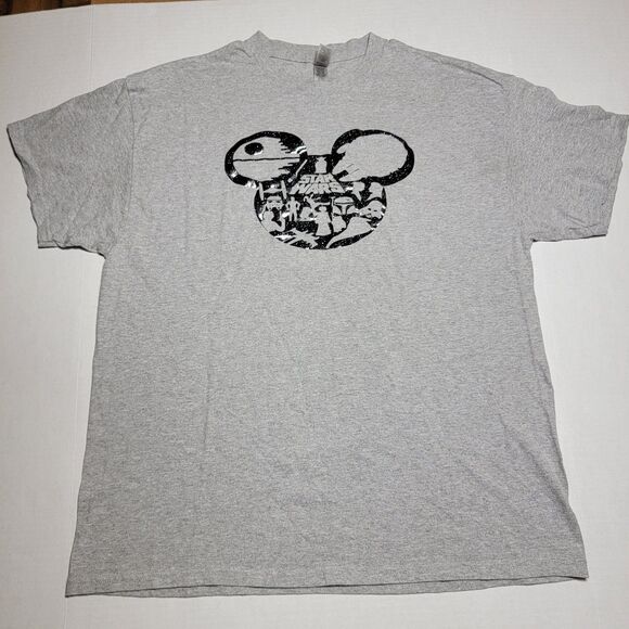 Disney / Star Wars Graphic Tee Gildan SS Grey - Size XL - Picture 2 of 4